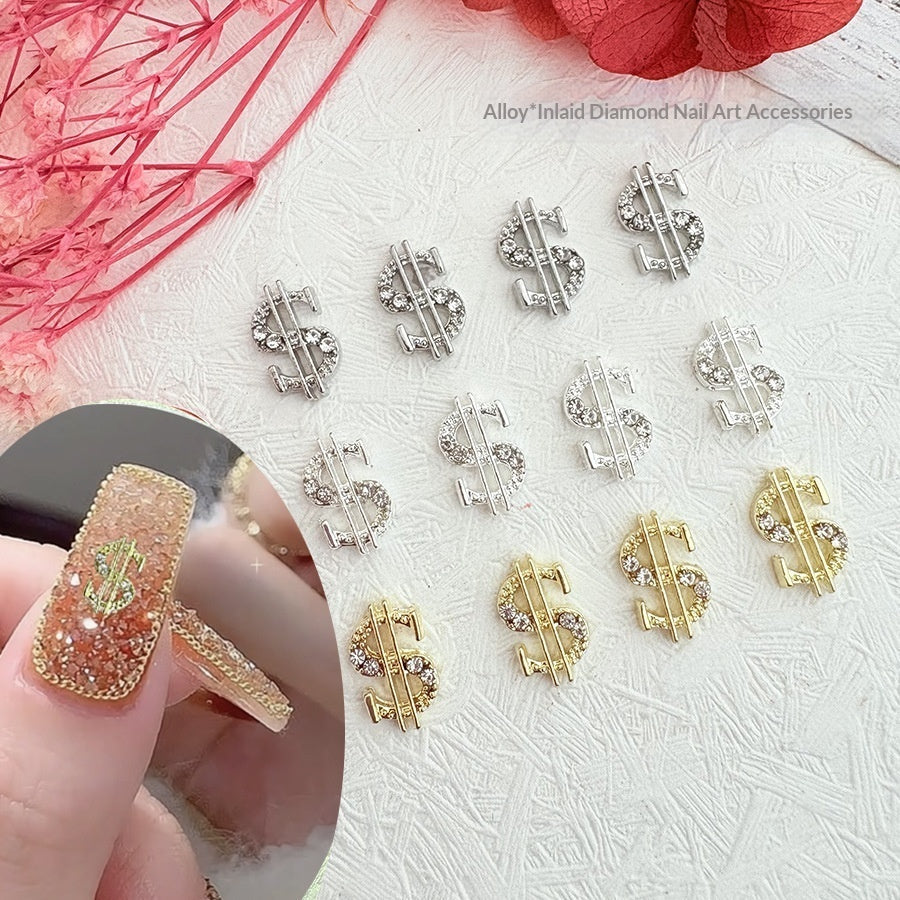 Gold-foil Symbol Alloy Nail Art Accessories LadyShow.Store