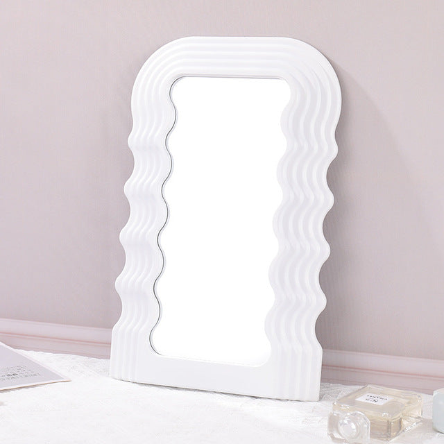Wave Desktop Makeup Mirror for Entrance Decoration LadyShow.Store