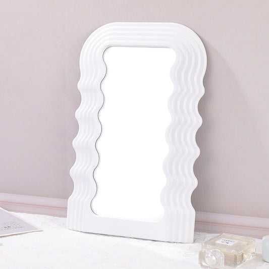 Wave Desktop Makeup Mirror for Entrance Decoration LadyShow.Store