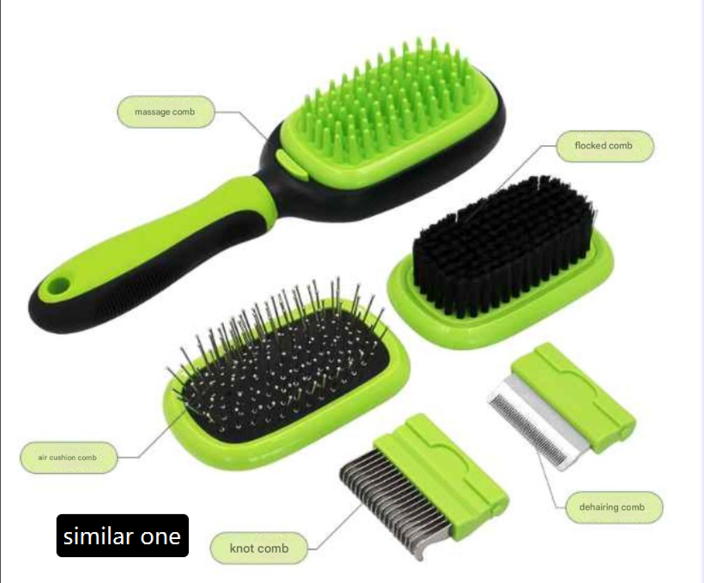 Pet Grooming Brush Set for Cleaning and De-shedding LadyShow.Store