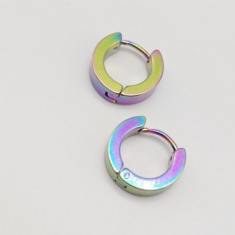 Simple Electroplated Stainless Steel Earrings LadyShow.Store