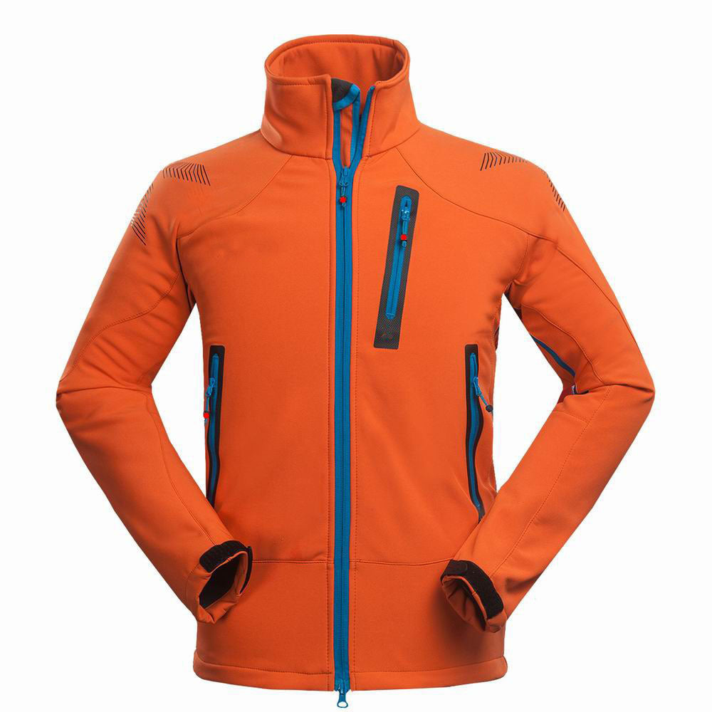 Men's Outdoor Softshell Jacket for Camping and Hiking Pi-Mart