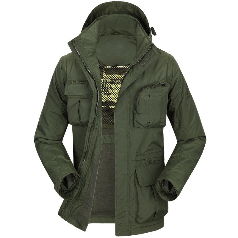 Men's Tactical Jacket with Removable Sleeves (Fall/Winter) Pi-Mart