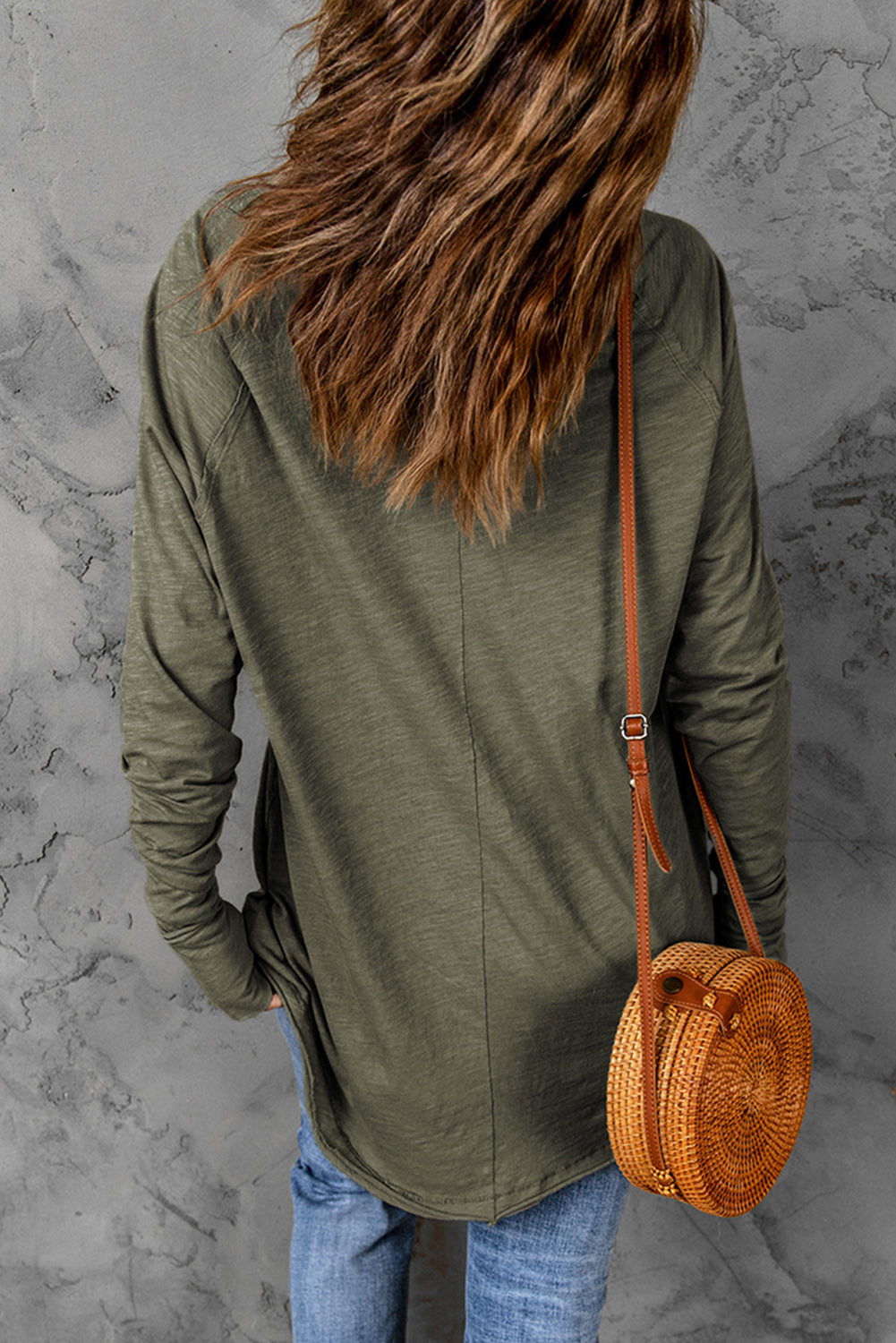 Thea Merry Christmas Trees Thumbhole Sleeve Graphic Tee LuxuryLifeWay Online Store