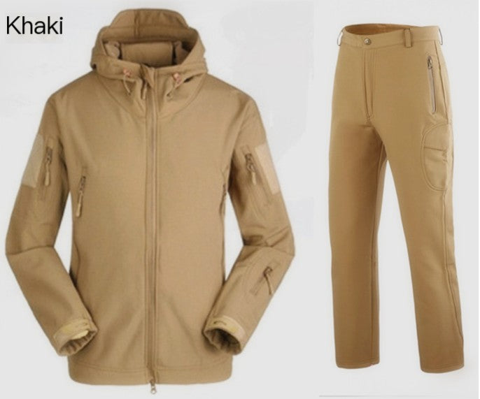 Men's Waterproof Camouflage Fishing Jacket and Pants Set Pi-Mart