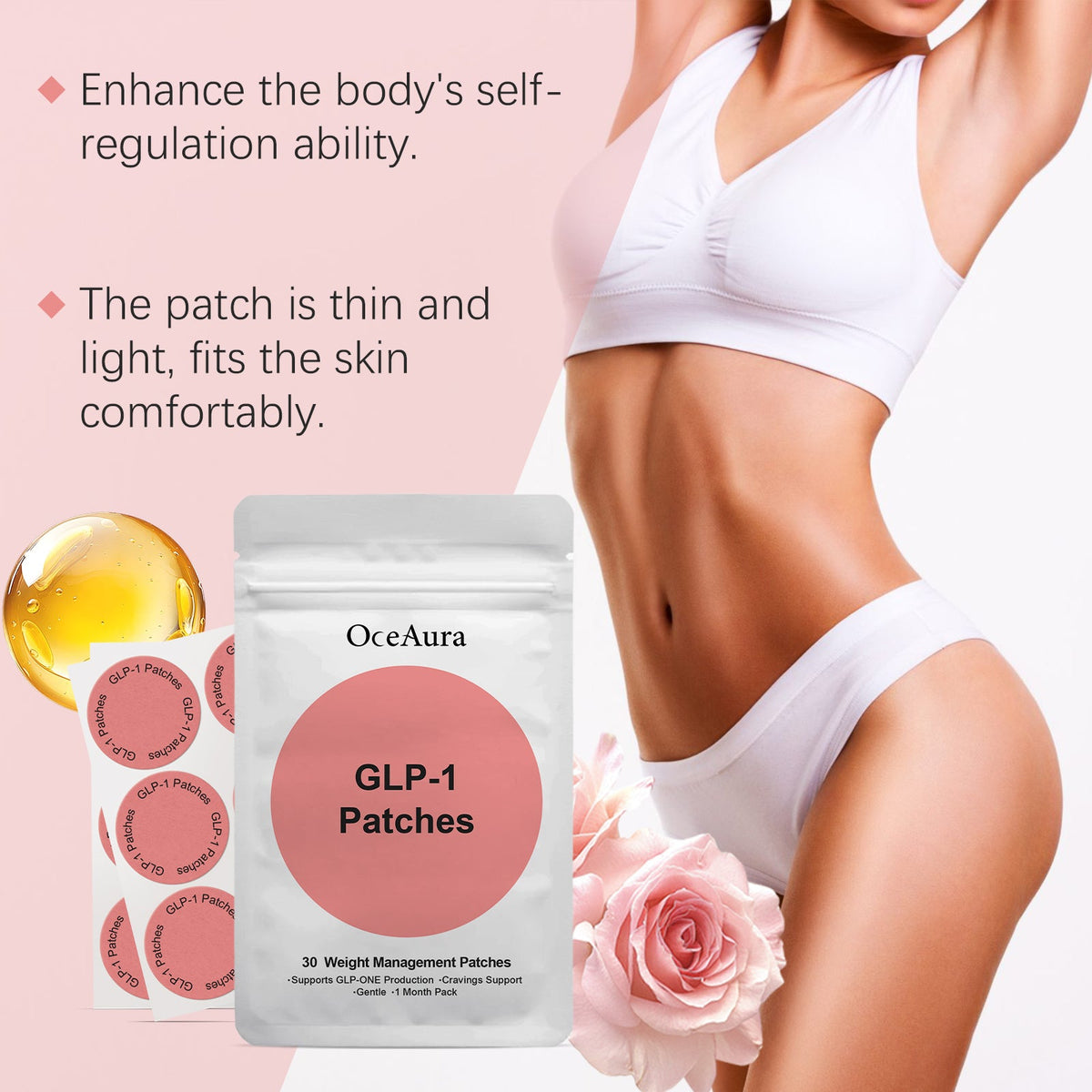 OceAura Body Care Patches Are Gentle, Comfortable, Firm, Skin Management, Lightweight, Convenient And Easy To Use 30pcs Tri Light Beauty