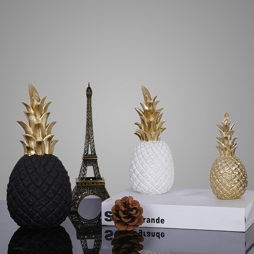 Gold Pineapple Resin Window Display Decor Pi-Mart