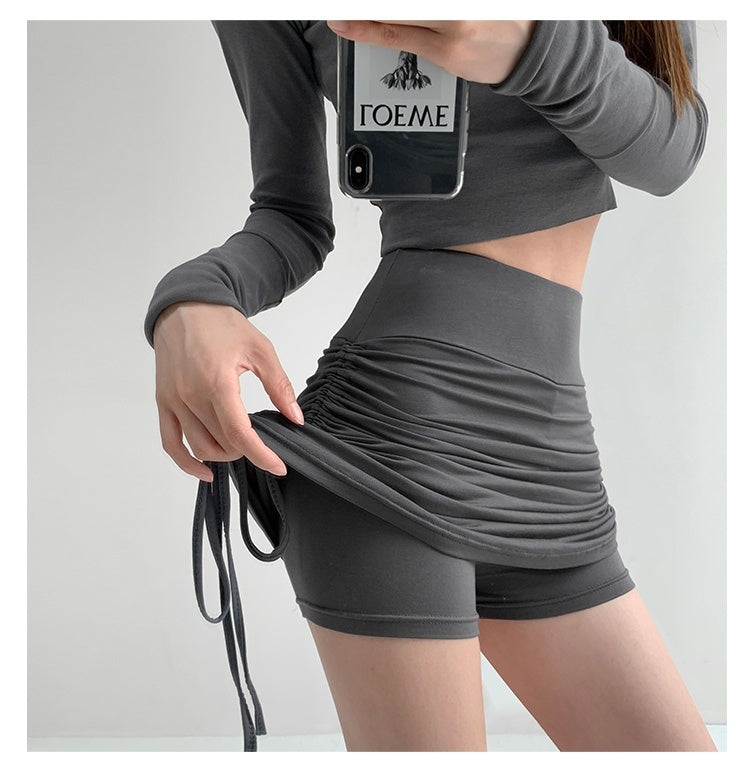 Slim High-Waist Pleated Skirt NorixaFashion.com