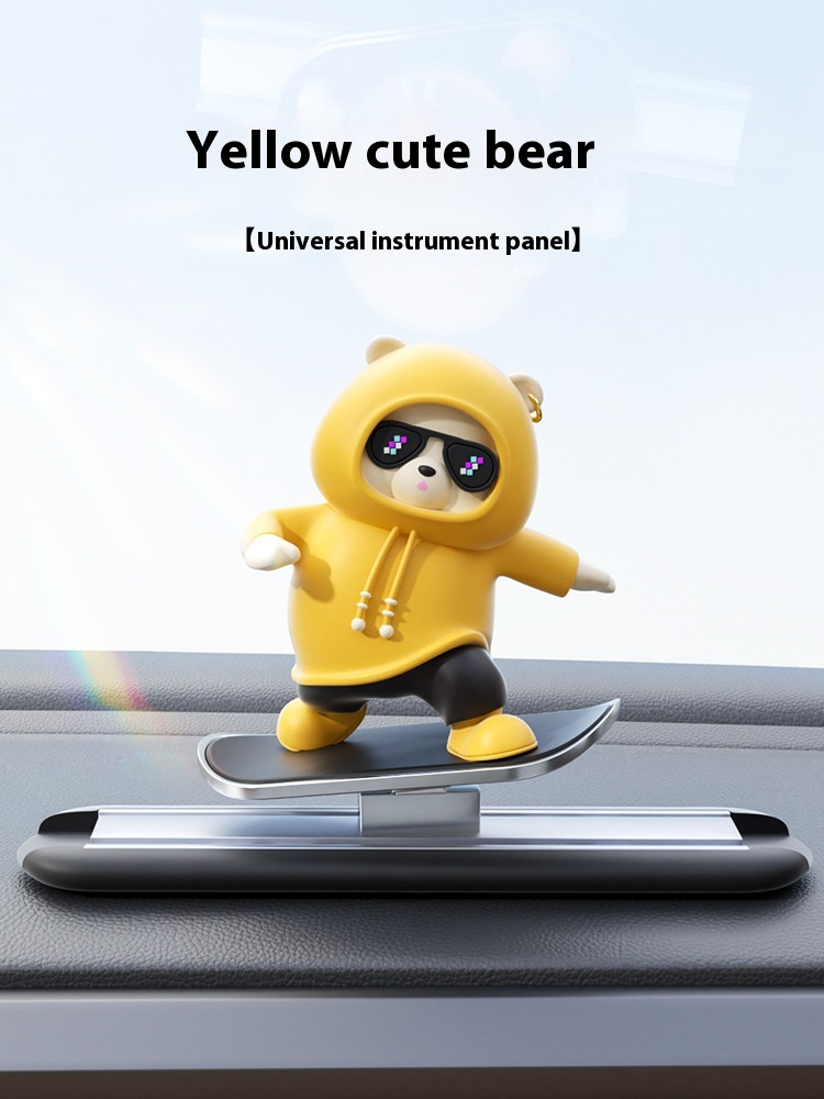 Cartoon Bear Car Skateboard Pi-Mart