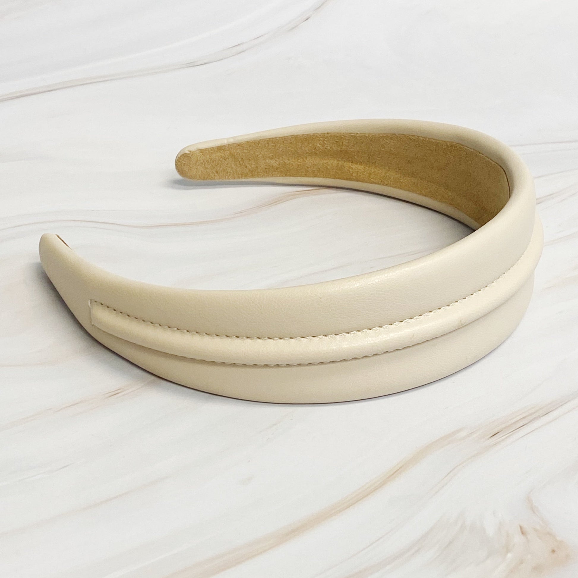 Classy Vegan Leather Headband LadyShow.Store