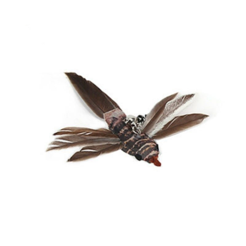 Steel Wire Feather Funny Cat Stick Long Rod Pets Fashion