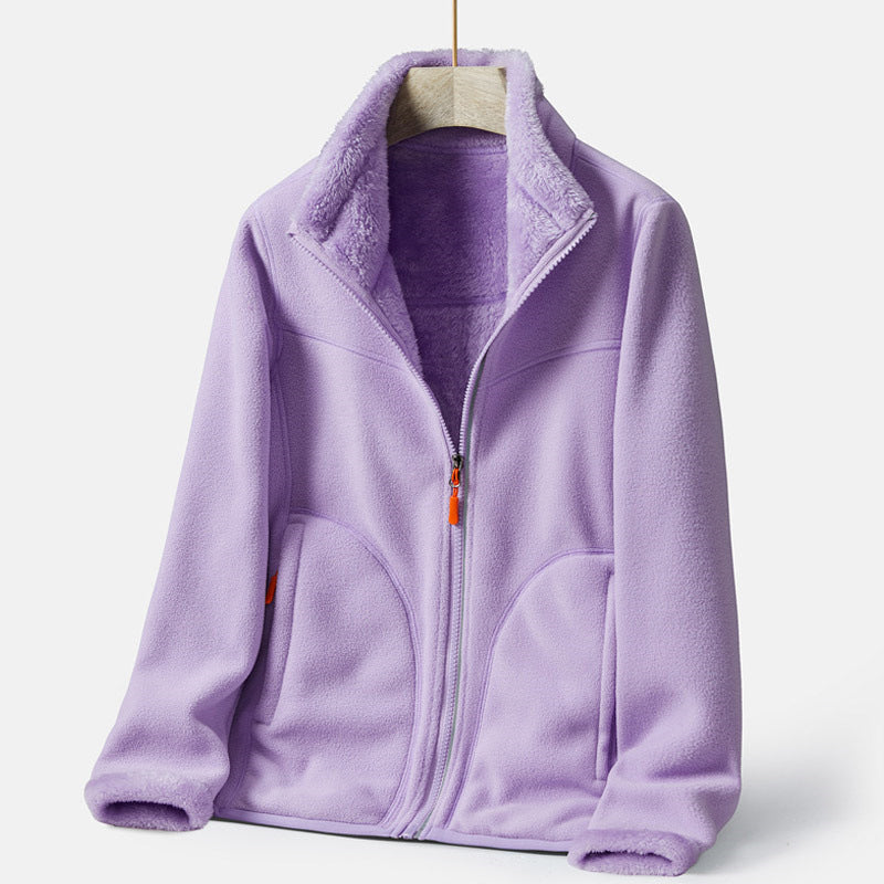 Double-sided Polar Fleece Outdoor Thick Warm Sweater Coat LuxuryLifeWay Online Store