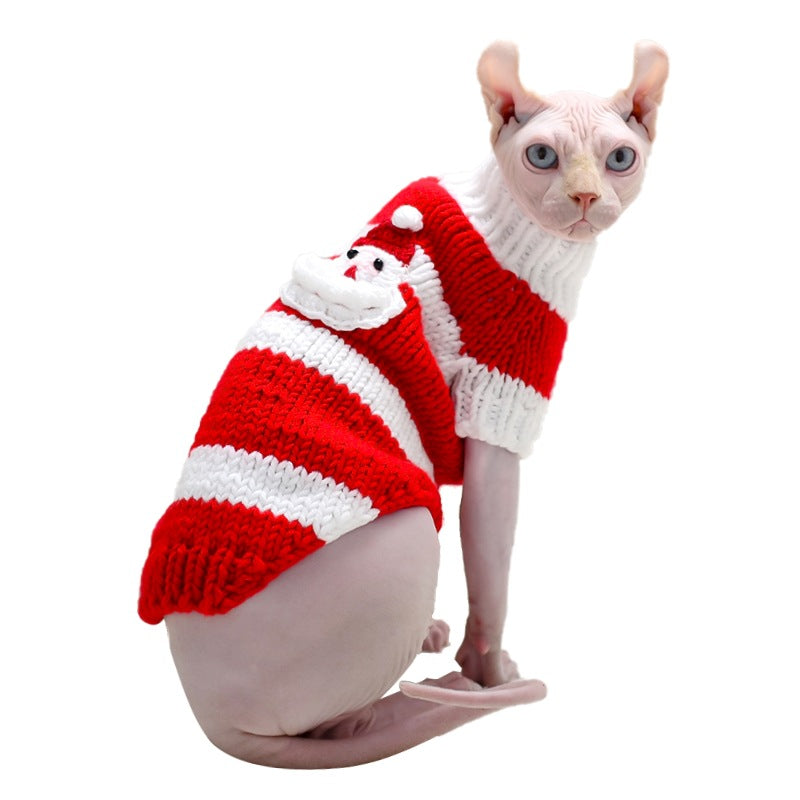 Hairless Cat Warm Sweater Pet Cat Clothes Pets Fashion