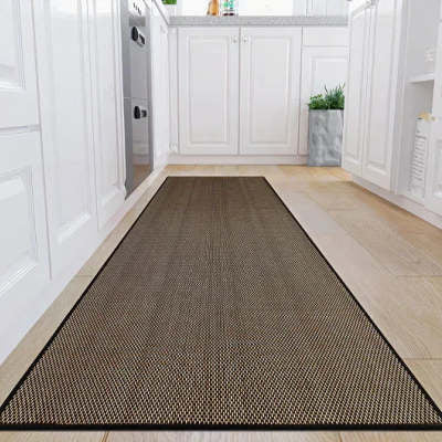 Linen Kitchen Floor Mat Non-slip Twill Kitchen Carpet PearlNestDecor.com