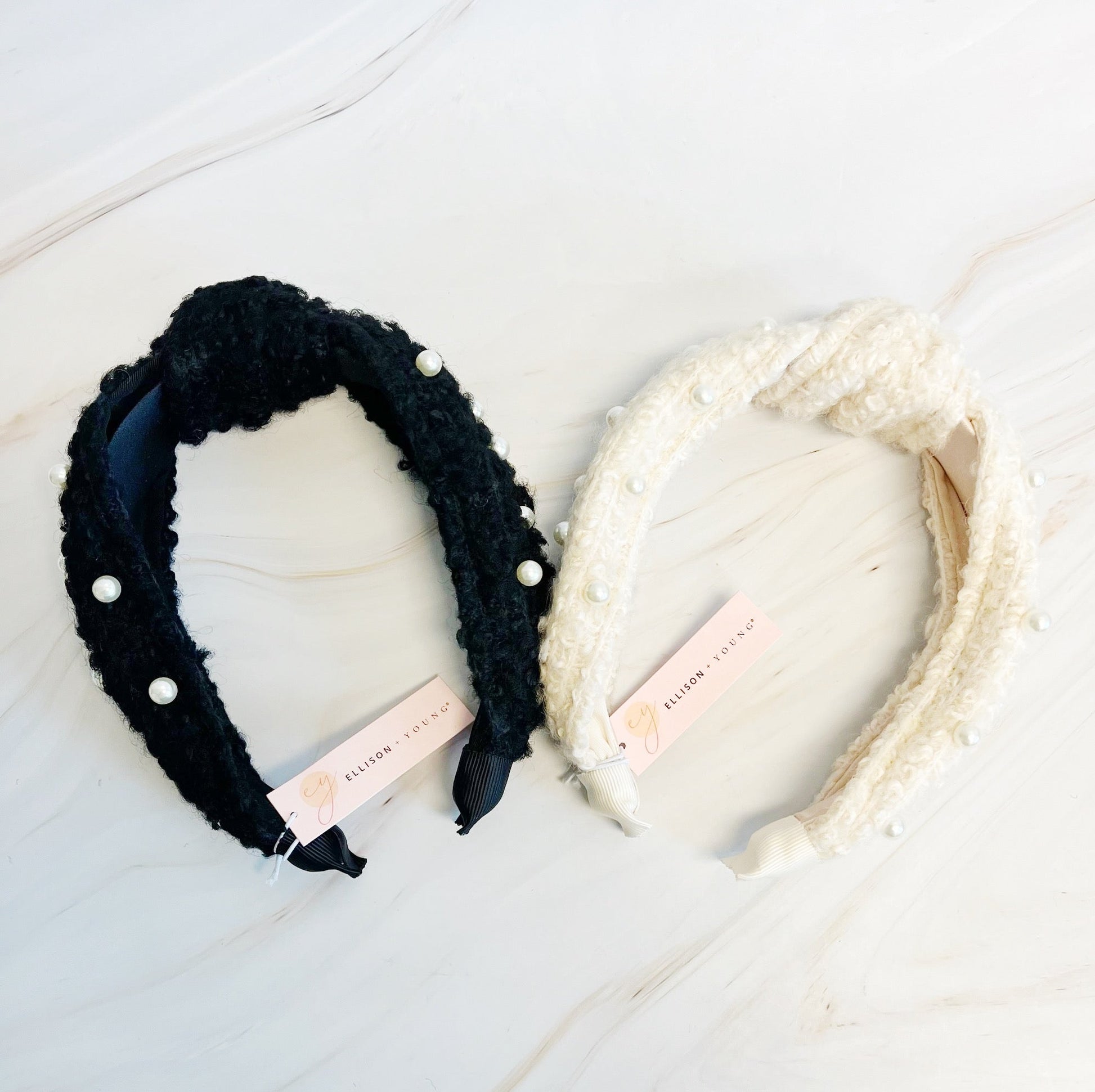 Pearl And Tweed Knotted Headband LadyShow.Store