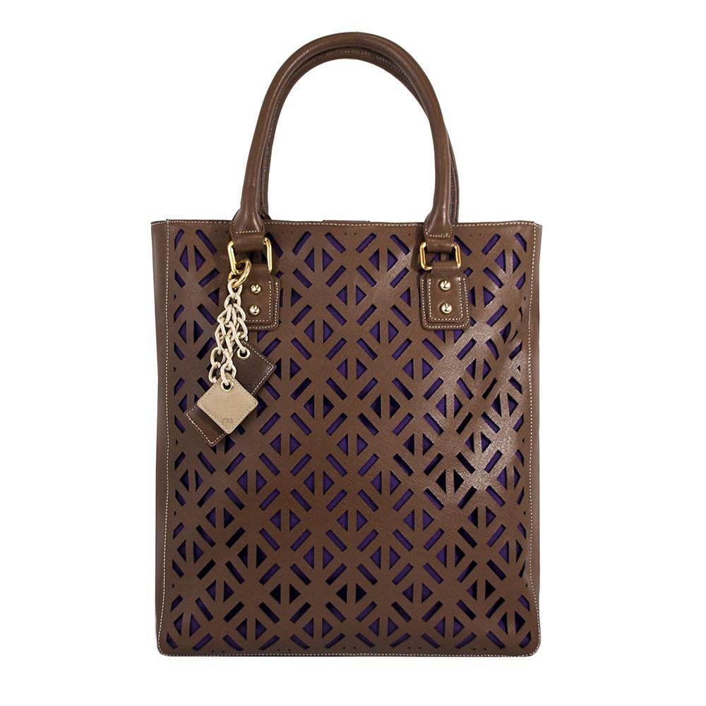 Luminous Leather Bag - Chocolate LadyShow.Store