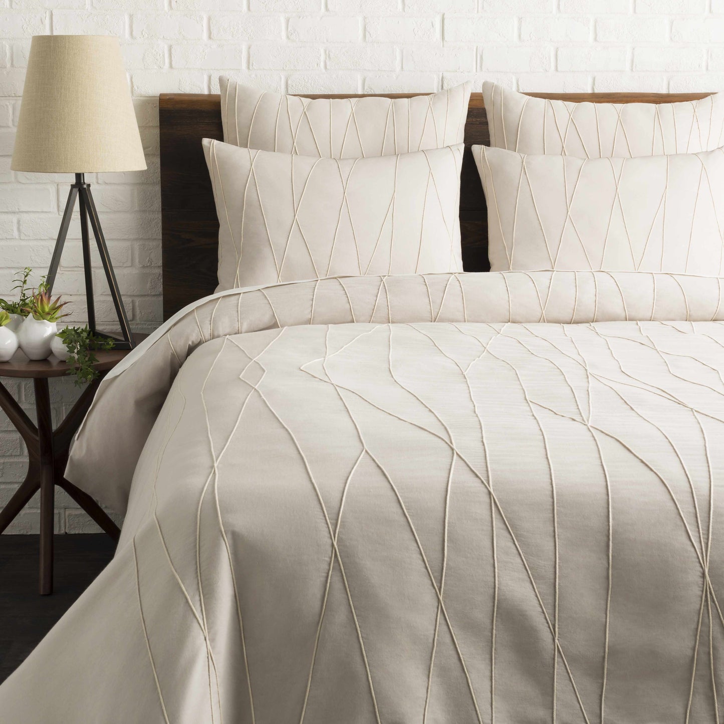 Bangui Ivory Embroidered Bedding LuxuryLifeWay Online Store