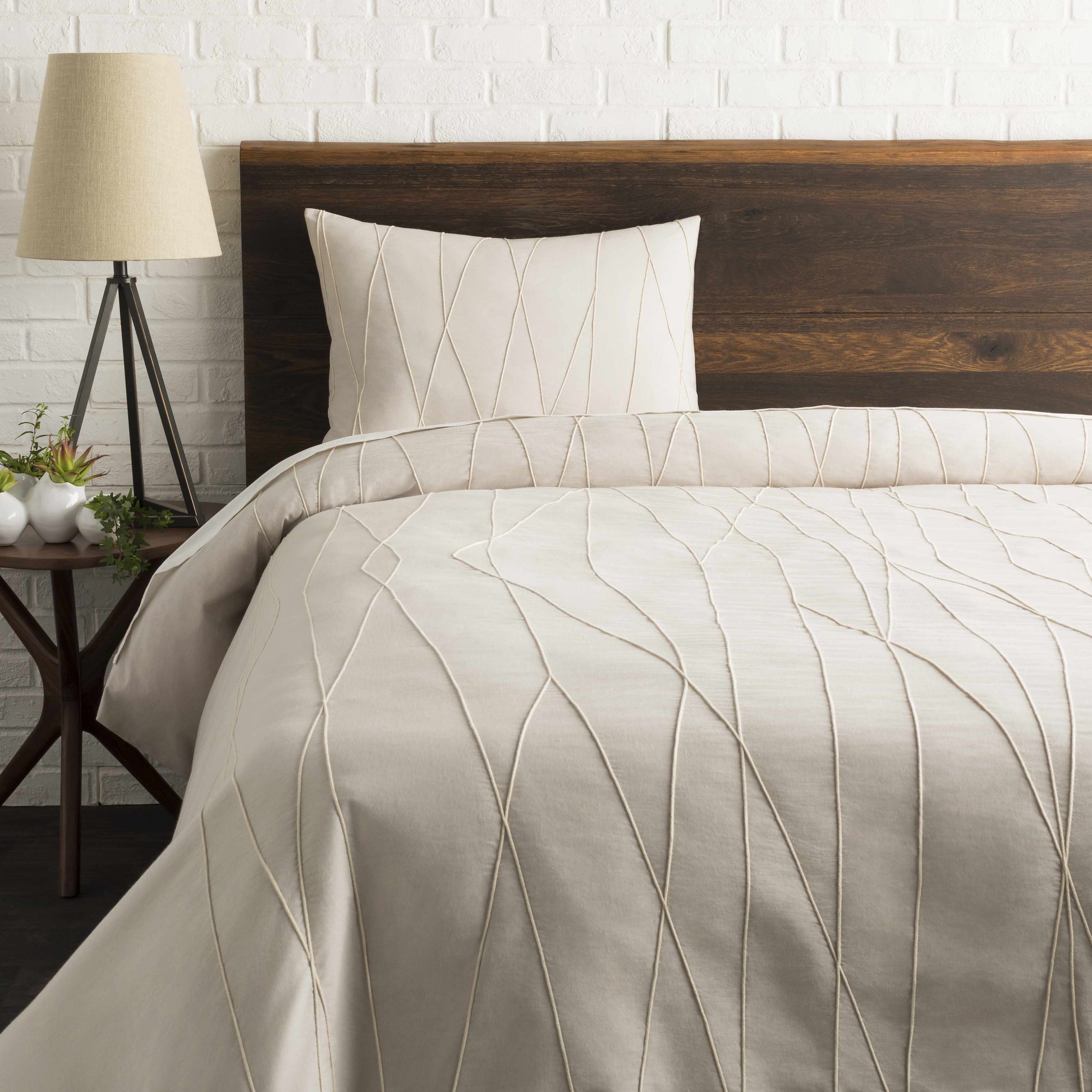 Bangui Ivory Embroidered Bedding LuxuryLifeWay Online Store