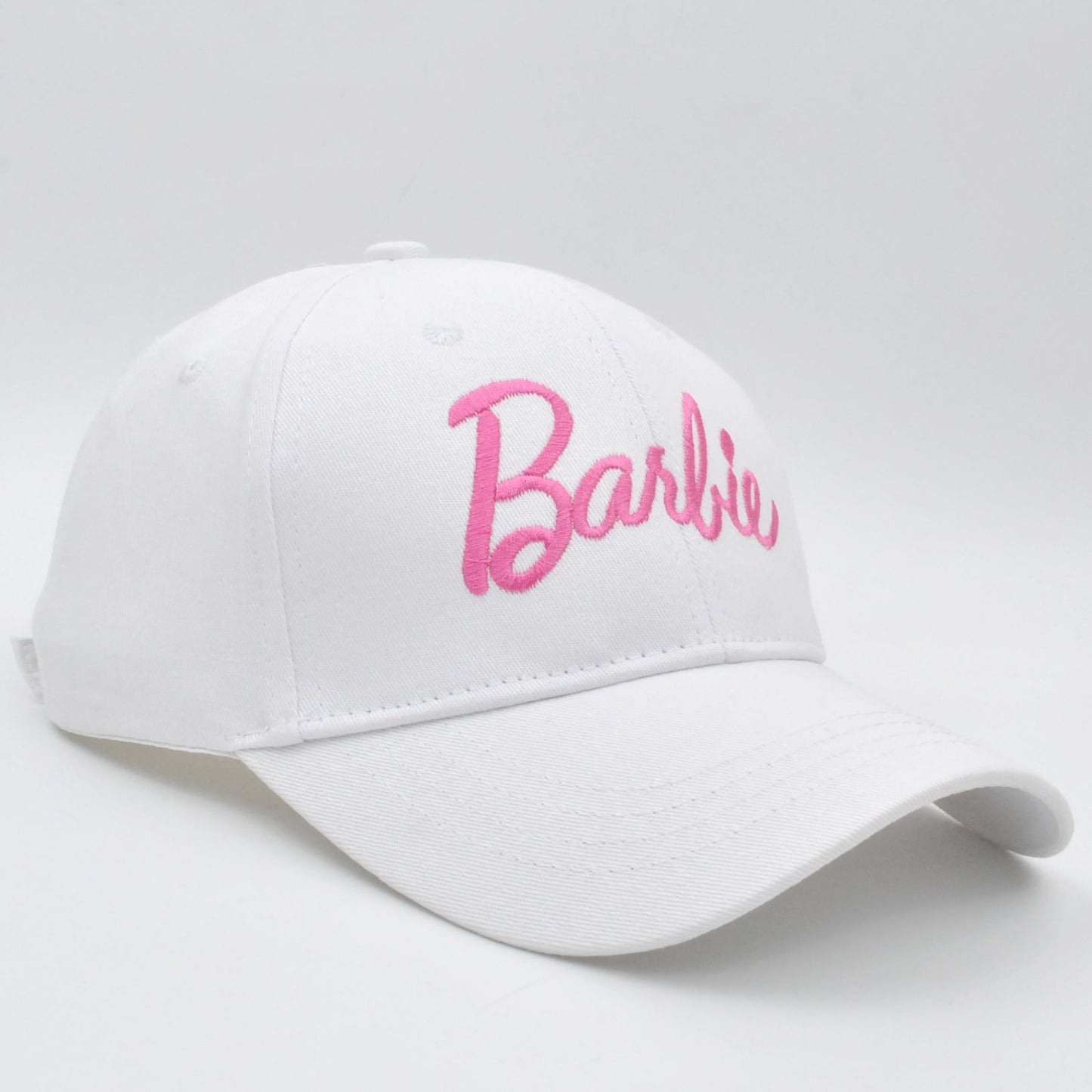 Cross-border new Barbie Barbie pink hard top baseball cap ins Korean version of cute embroidery curved eaves cap wholesale LuxuryLifeWay Online Store