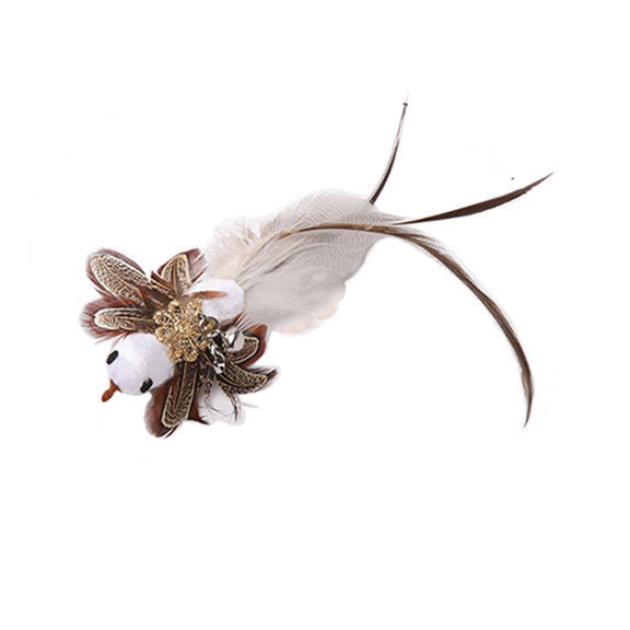 Steel Wire Feather Funny Cat Stick Long Rod Pets Fashion