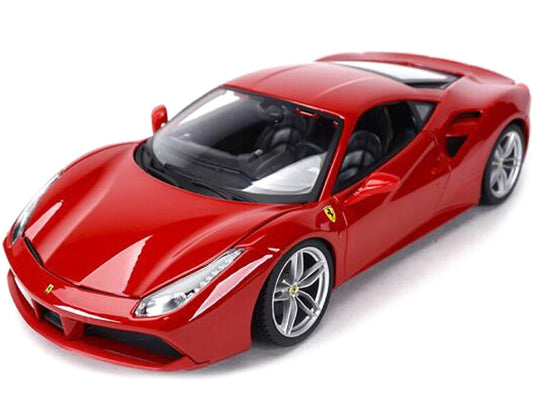 Ferrari 488 GTB Red 1/18 Diecast Model Car by Bburago LuxuryLifeWay Online Store