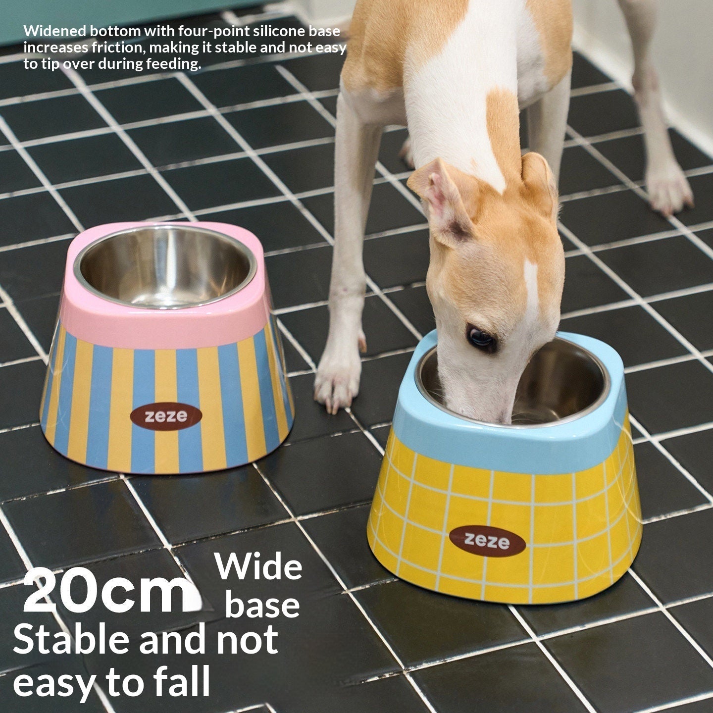 Stainless Steel Cat Water Bowl Drinking Basin Pet Neck Supporting Pets Fashion