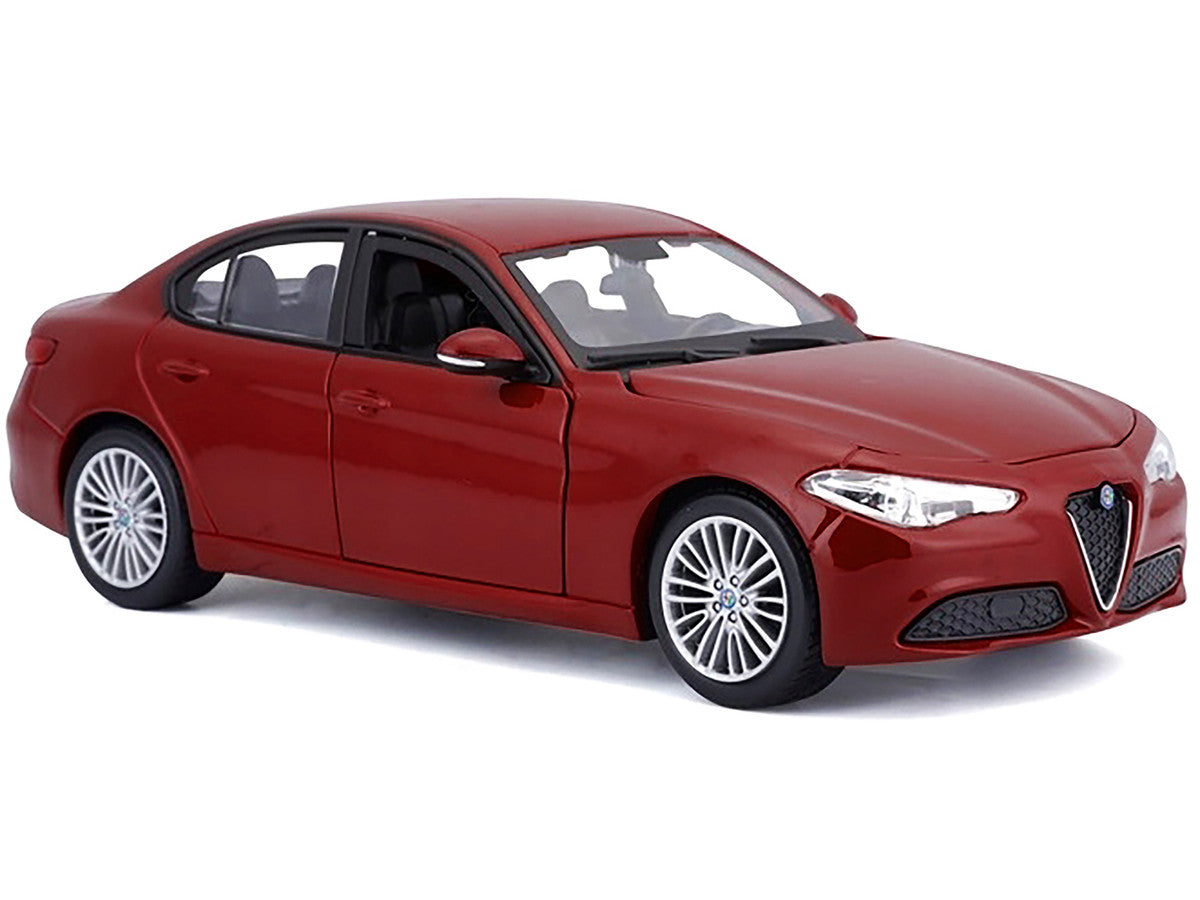 2016 Alfa Romeo Giulia Burgundy 1/24 Diecast Model Car by Bburago LuxuryLifeWay Online Store