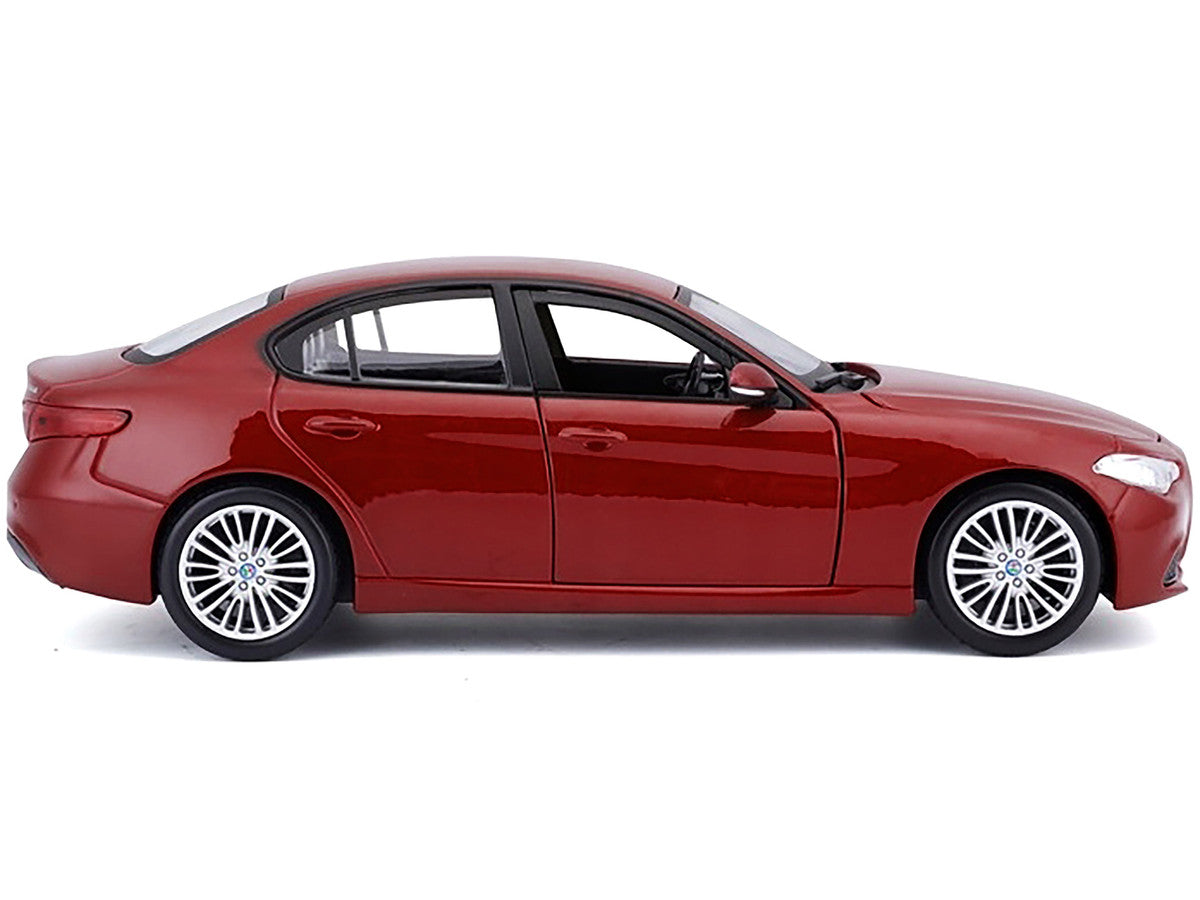 2016 Alfa Romeo Giulia Burgundy 1/24 Diecast Model Car by Bburago LuxuryLifeWay Online Store