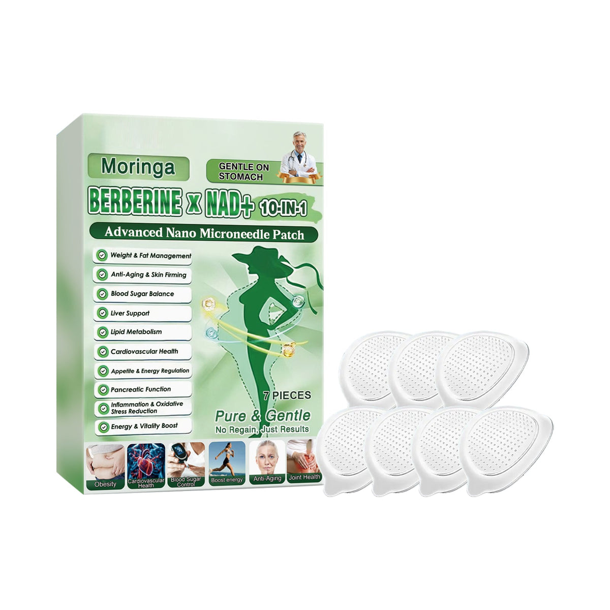 Moringa Care Microneedle Patch 7 Pieces 1Box Tri Light Beauty
