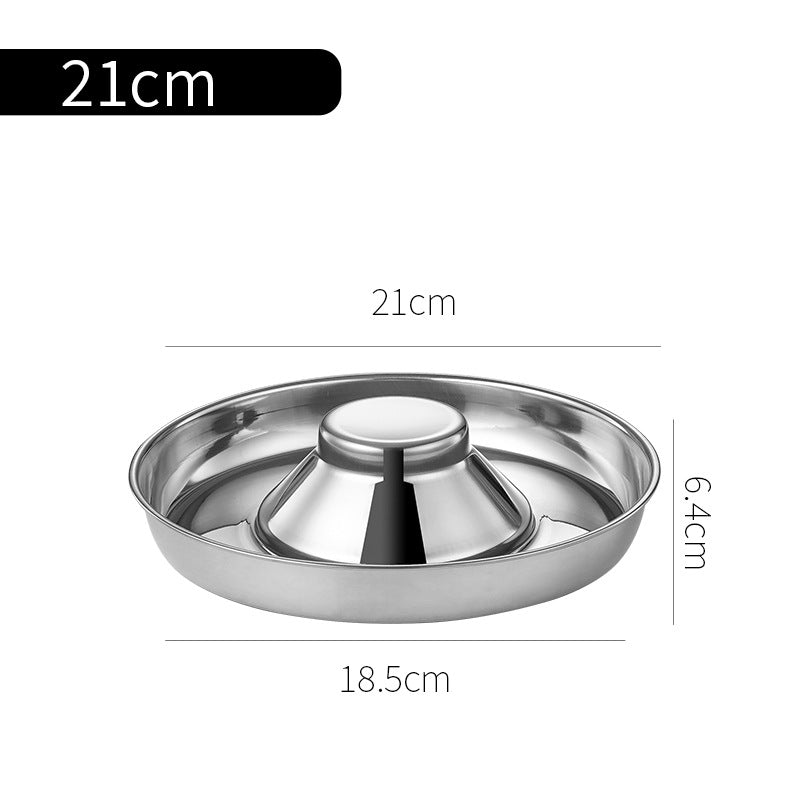 Stainless Steel Puppy Weaning Bowls,Cat Bowls For Food Water,Multiple Puppies Feeder Whelping Dishes,Litter Feeding Station Pans For Small Dogs Cats Eating At Same Time-Small Medium Large Size Pets Fashion