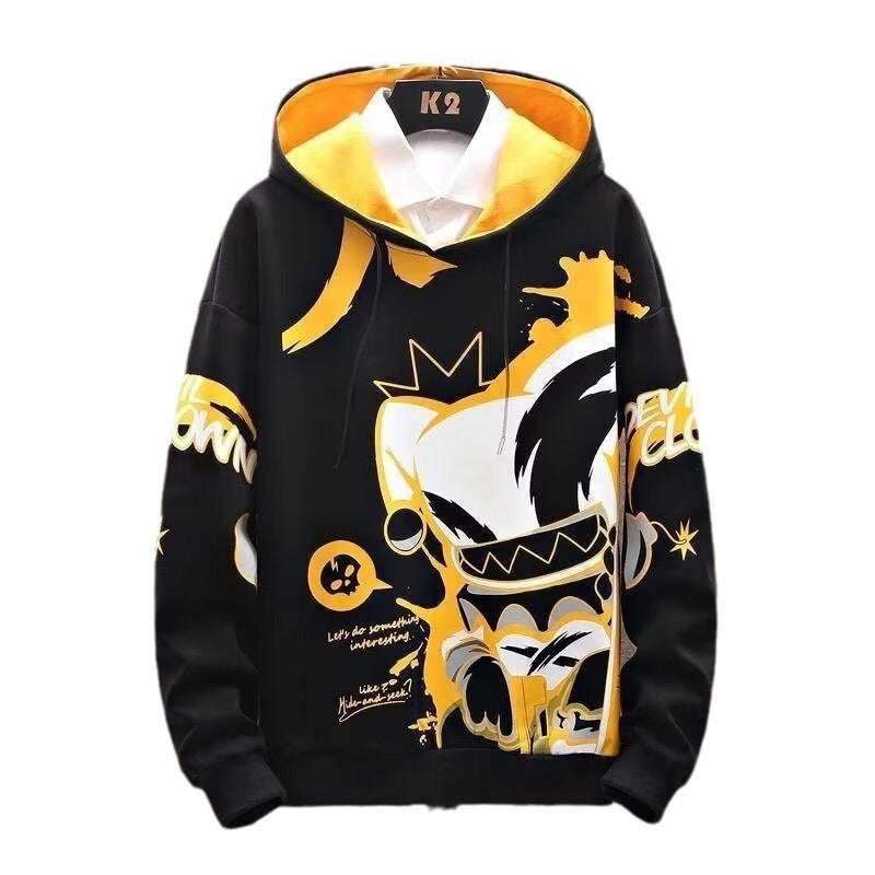 Anime Fleece-lined Thickened Hooded Sweatshirt LadyShow.Store