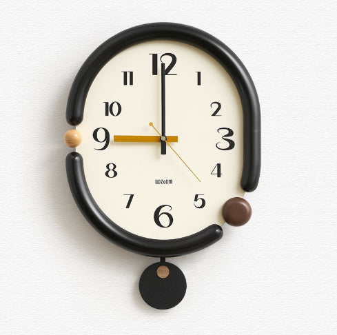 Creative Simple Living Room Punch-free Wall Clock PearlNestDecor.com