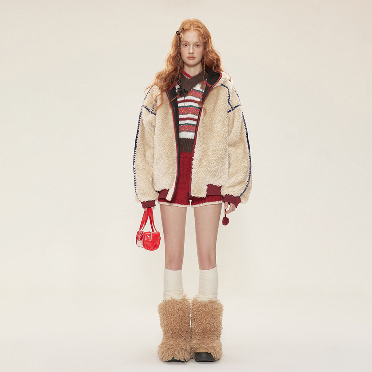 New Winter Velvet Cotton Clothes Lamb Wool Coat LadyShow.Store