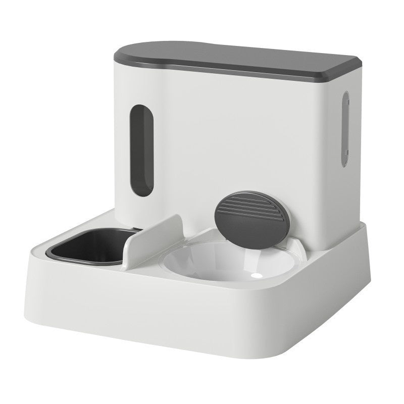 Cat Automatic Pet Feeder Water Dispenser Integrated Double Bowl Drinking Pet Pets Fashion