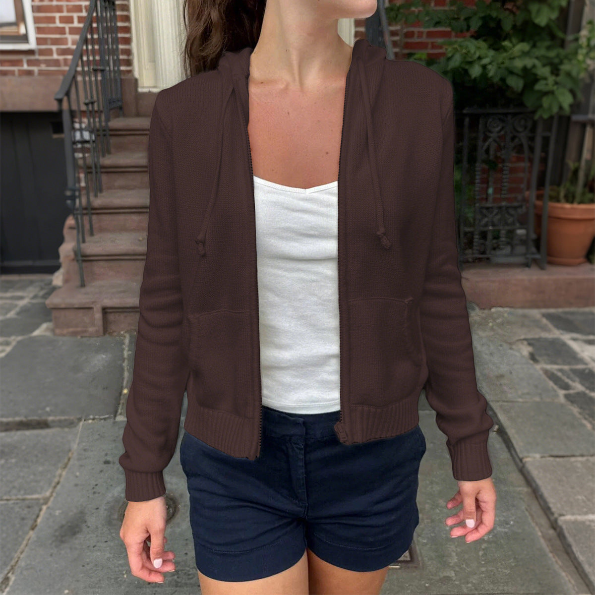 Minimalist Long Sleeve Solid Color Coat Woolen Women's Clothing Best YouTube Store