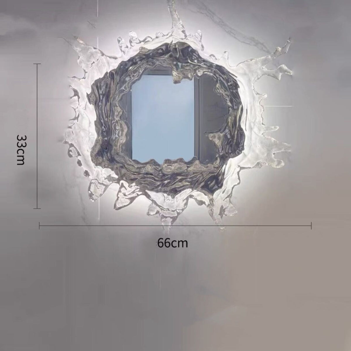 Creative Water Spray Vanity Mirror Wall Lamp PearlNestDecor.com