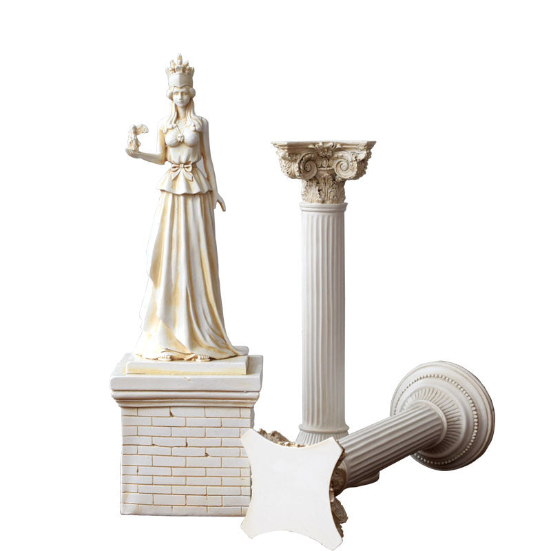 Greek Athena Goddess Sculpture Resin Decorations PearlNestDecor.com