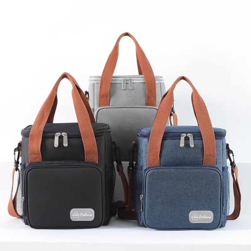 Insulated Lunch Bag for Adults & Kids - Leakproof Thermal Food Container with Adjustable Strap (29x25x5cm, 0.264kg)