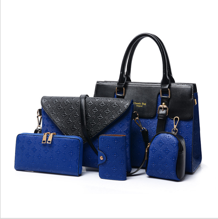 Diamond Pattern Five-Piece Mother and Child Bag Set Pi-Mart