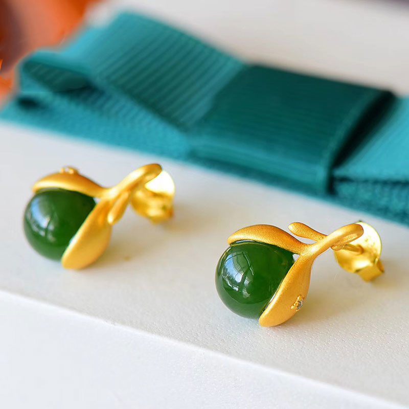 Delicate Dainty And Minimalist Flower Bud Earrings LadyShow.Store