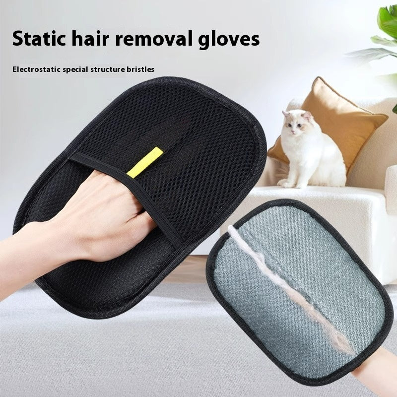 Pet Hair Remover Mitt Pet Hair Remover Gloves Deshedding Brush Glove For Dog Cat Rabbit With Long Short Curly Hair Pets Fashion