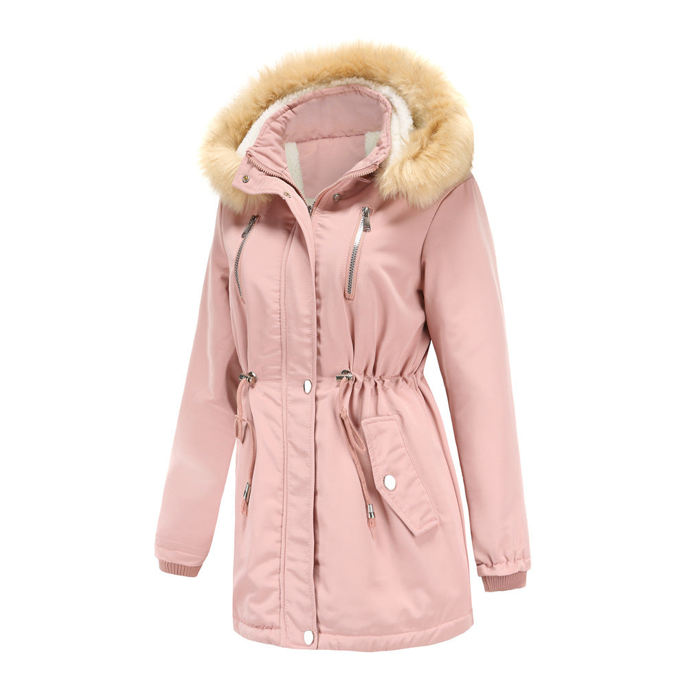 WInter Coat Detachable Hooded Feece Jacket Women LuxuryLifeWay Online Store