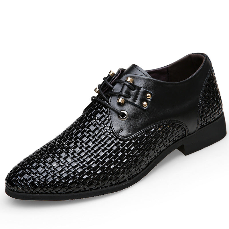 Hollow Men's Leather Shoes Best YouTube Store