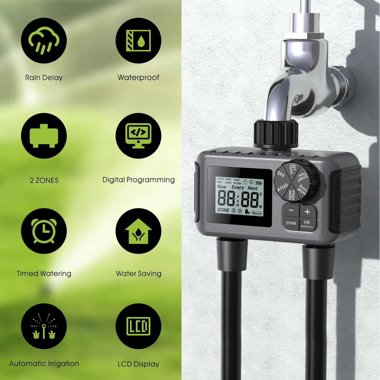 Automatic Dual-Channel Irrigation Timer Pi-Mart