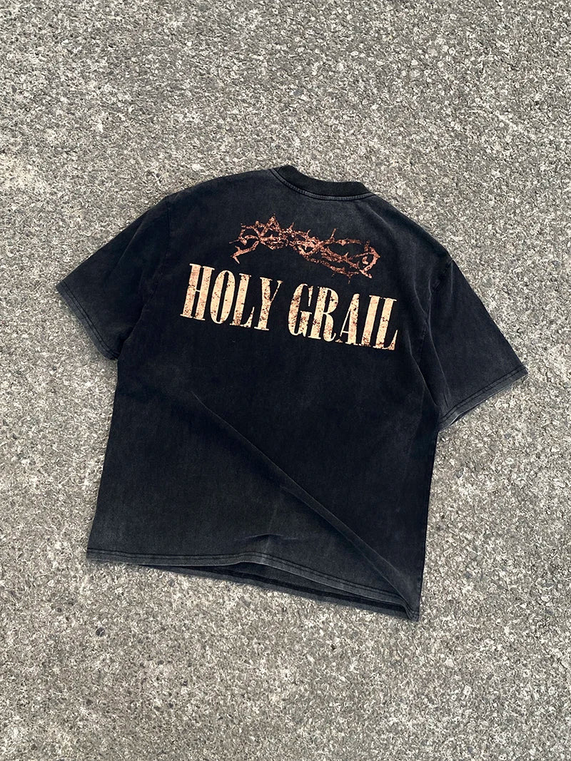 SAINT MICHAEL Vintage Heavyweight Casual T-shirt Large Pi-Mart