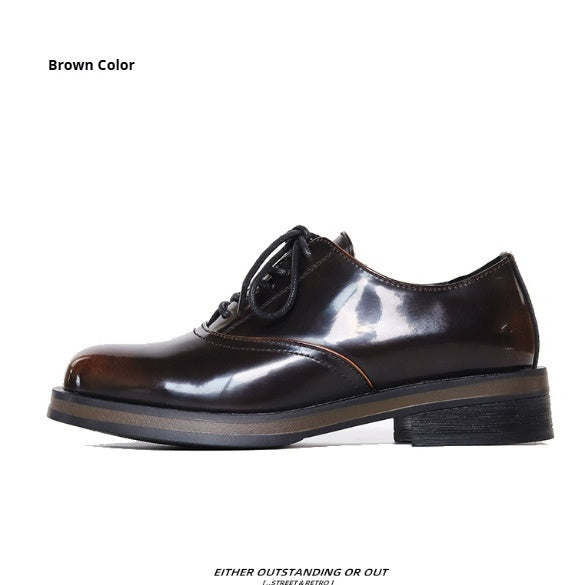 Mens Two-tone Thick-soled Leather Shoes Are Perfect For Both Casual And Commute Wear Best YouTube Store