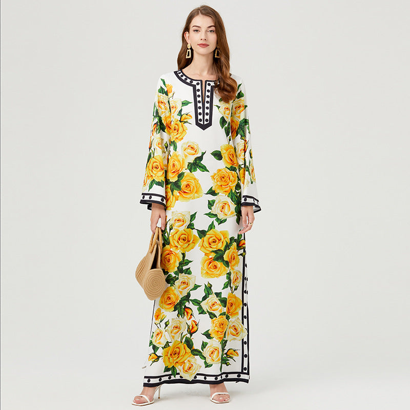 Loose Bohemian Holiday Dress Women NorixaFashion.com