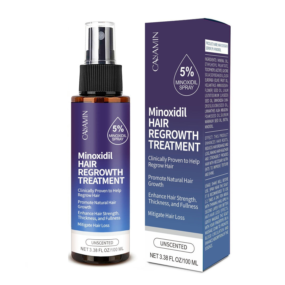 CANAMIN Minoxidil Hair Care Spray Tri Light Beauty