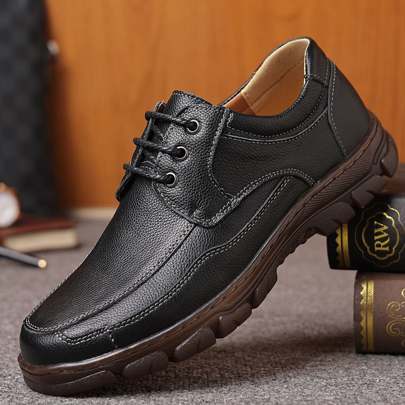 Mens Leather Shoes With A Tendon-sole Best YouTube Store