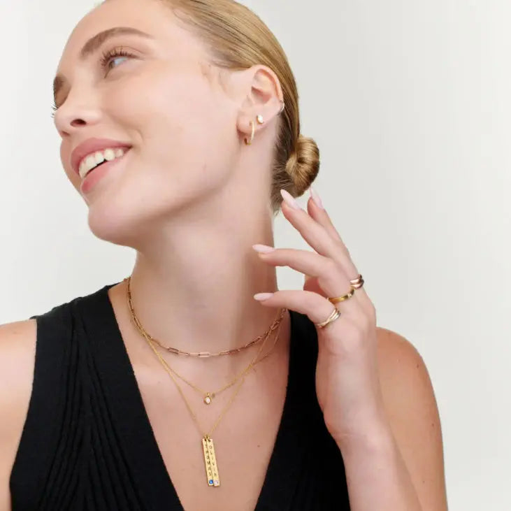Personalized Vertical Necklace, Mother's Day Gift LuxuryLifeWay Online Store